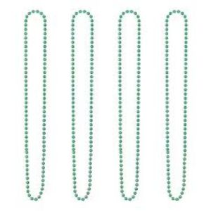 COLLAR DE CUENTAS VERDE 80cm (set x 4 unidades)