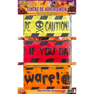 CINTAS DE ADVERTENCIA HALLOWEEN