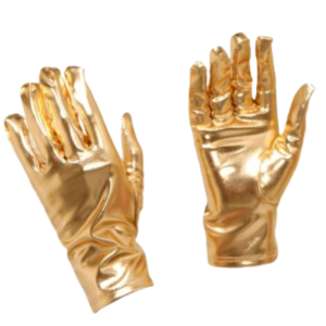 Guantes Dorados Cortos