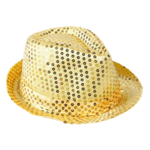 Gorro Funyi de Lentejuelas Dorado