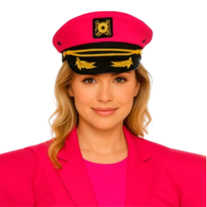 Gorro de Capitán Rosa Neón