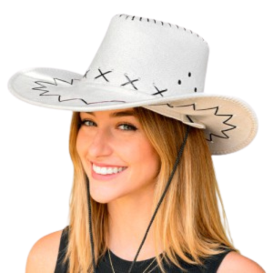 Sombrero Cowboy Gamuza Blanco