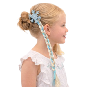 Extensión de Pelo Reina del Hielo Clip Copo de Nieve