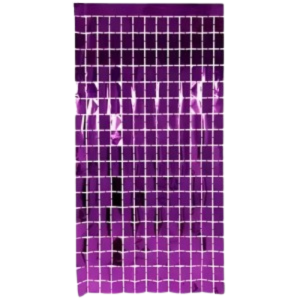 Cortina Rectángulos Violeta