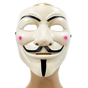 MASCARA CARETA PLÁSTICA ANONIMA "GUY FAWKES"