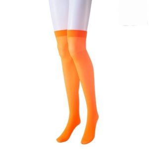 MEDIAS BUCANERAS NEON FLUO NARANJA