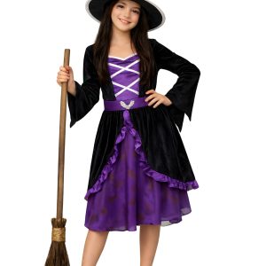 DISFRAZ BRUJA HECHICERA NIÑA TALLE M (7-9 AÑOS)