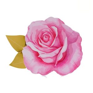 Plato de Polipapel Flor de Rosas x 6 unidades