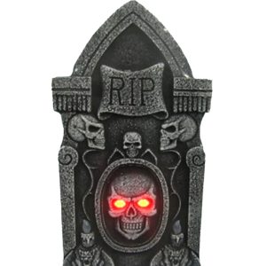 LAPIDA DE ULTRATUMBA C/CALAVERA 4 Leds rojos