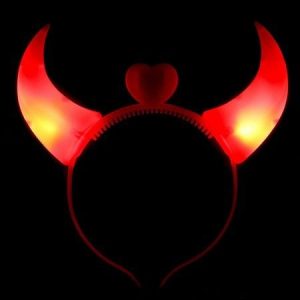 VINCHA CUERNOS DIABLITA LED